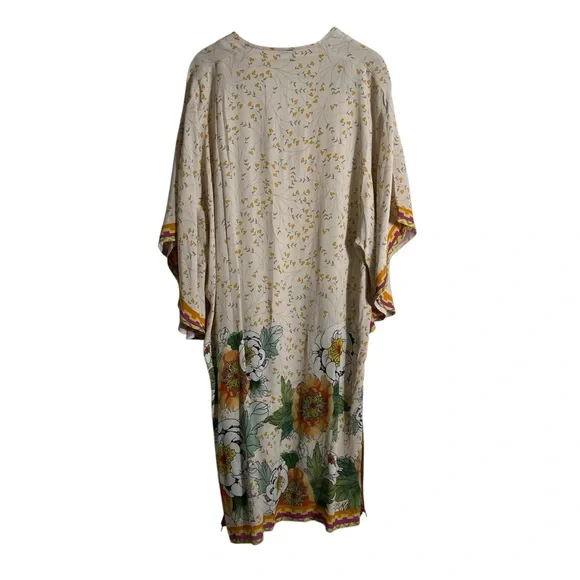 BL^NK LONDON x ANTHROPOLOGIE Floral Tunic Coverup Kaftan - Picture 3 of 10